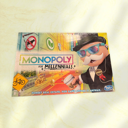 Parker Brothers "Monopoly for Millennials" Board Game - SEALED