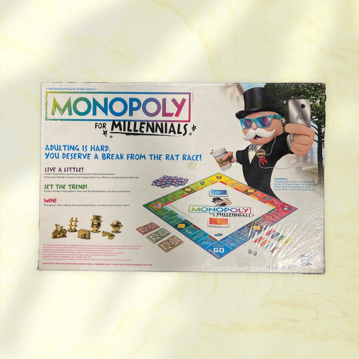 Parker Brothers "Monopoly for Millennials" Board Game - SEALED