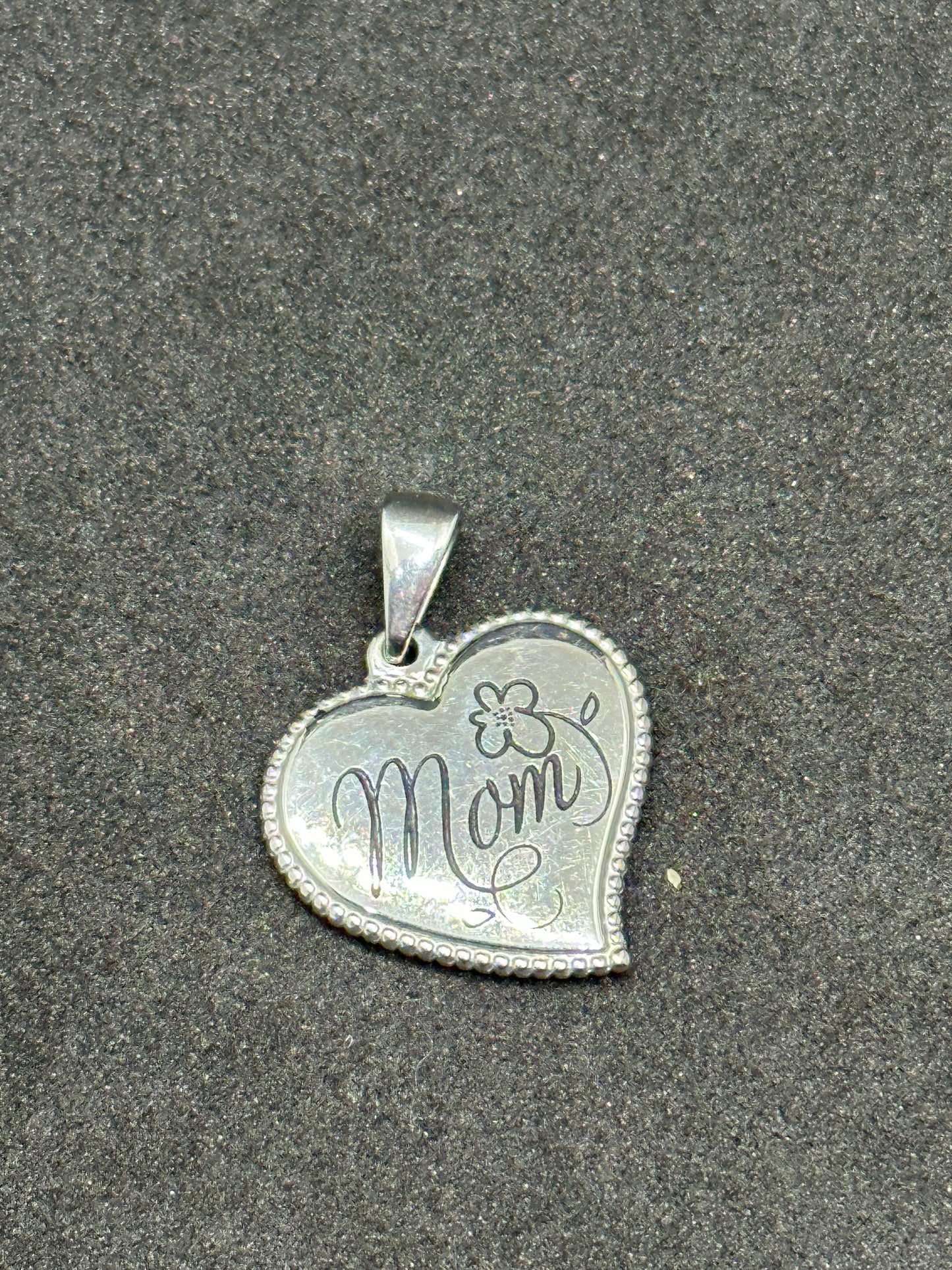 Vintage Connections from Hallmark Stainless Mom Necklace Charm