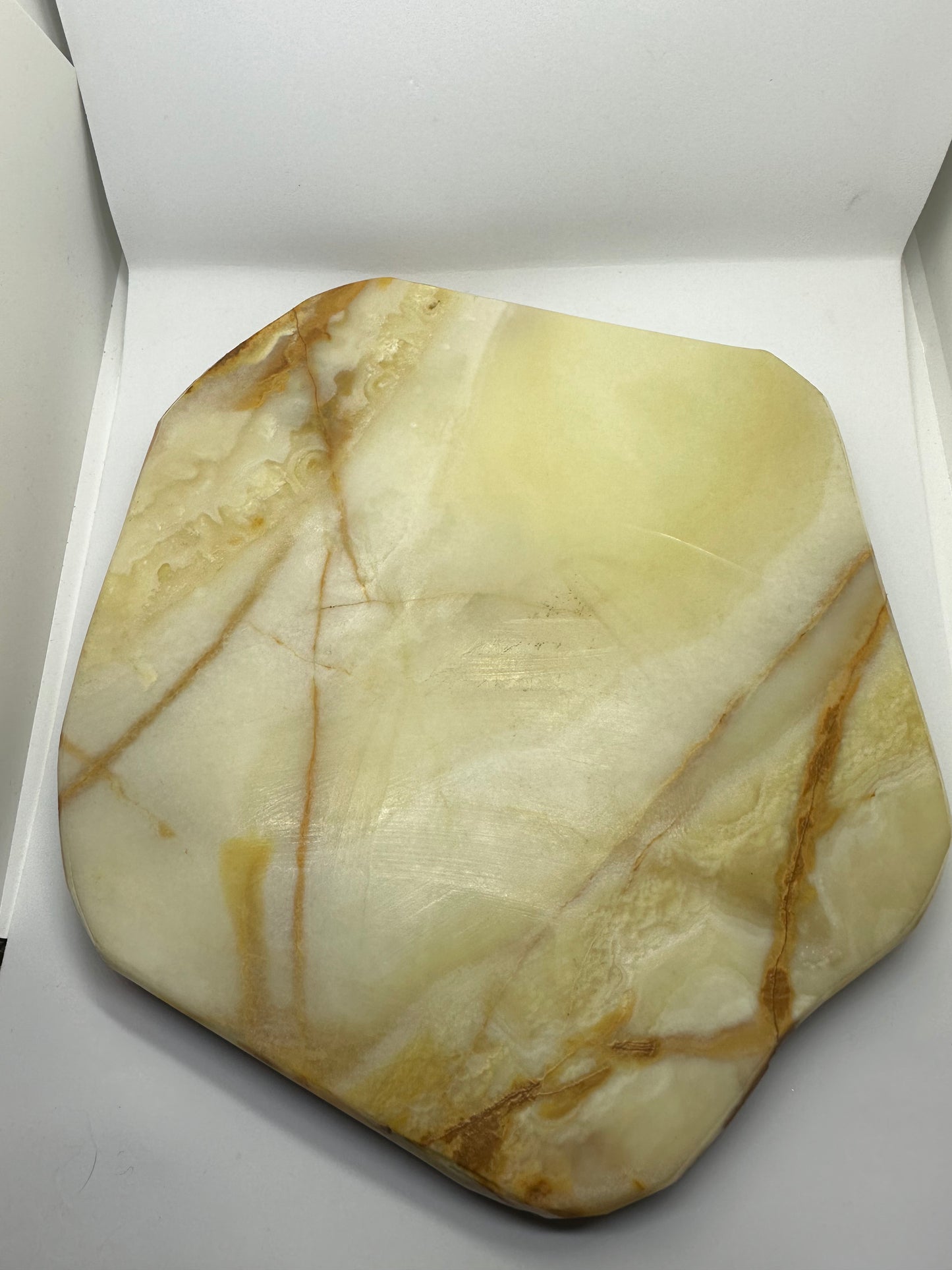 Vintage Alabaster Marble Stone Large Ashtray