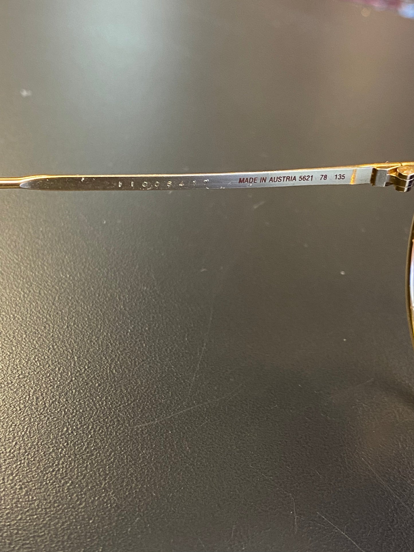 NWT Porsche Design 66 P8478 W Blue Gold Sunglasses