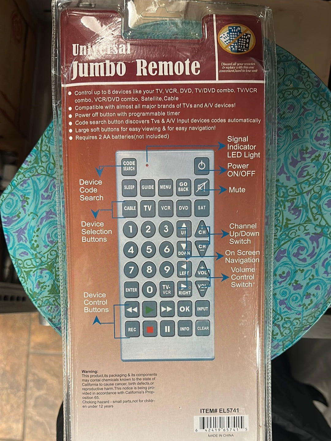 Universal Jumbo Remote