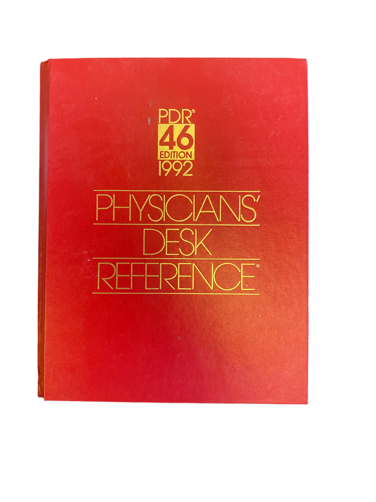 Vintage 1992 PHYSICIANS’ DESK REFERENCE Hardback Book 46th Edition Published By Medical Economics Data