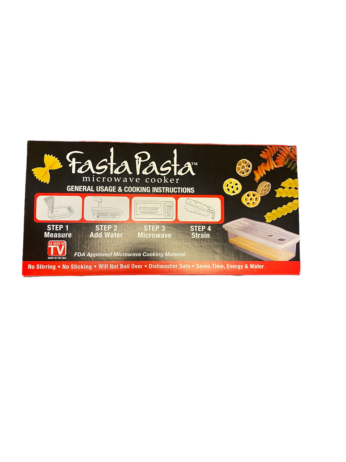 Microwave Pasta Cooker The Original Fasta Pasta As seen on TV NEW in box Unused